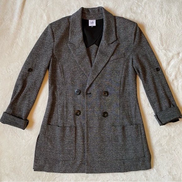 Cabi ‘Bond’ Black & White Belted Blazer Size Small - Picture 5 of 16